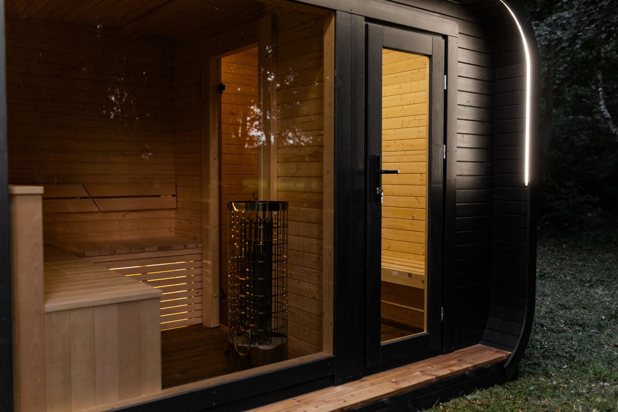 Arc Sauna met kleedruimte 245x340