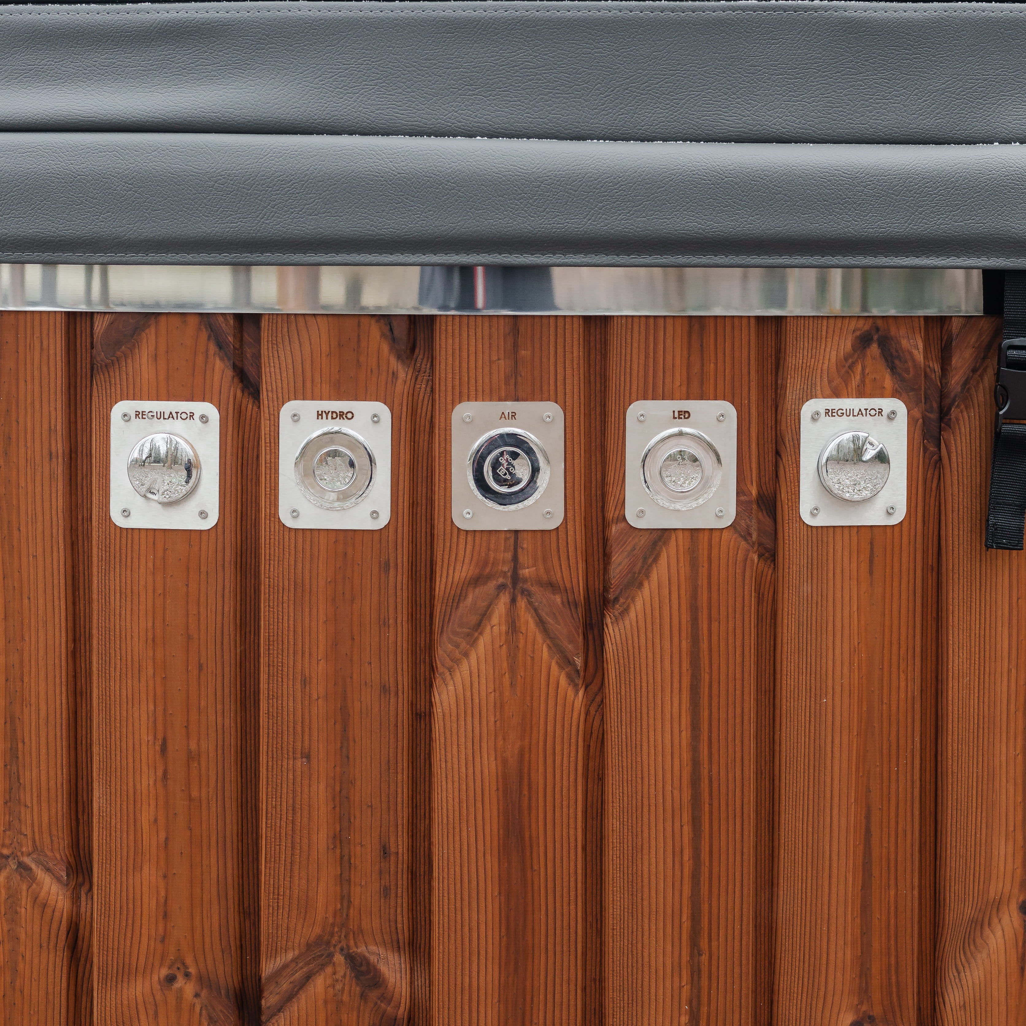 Houtgestookte hottub - interne kachel - rond