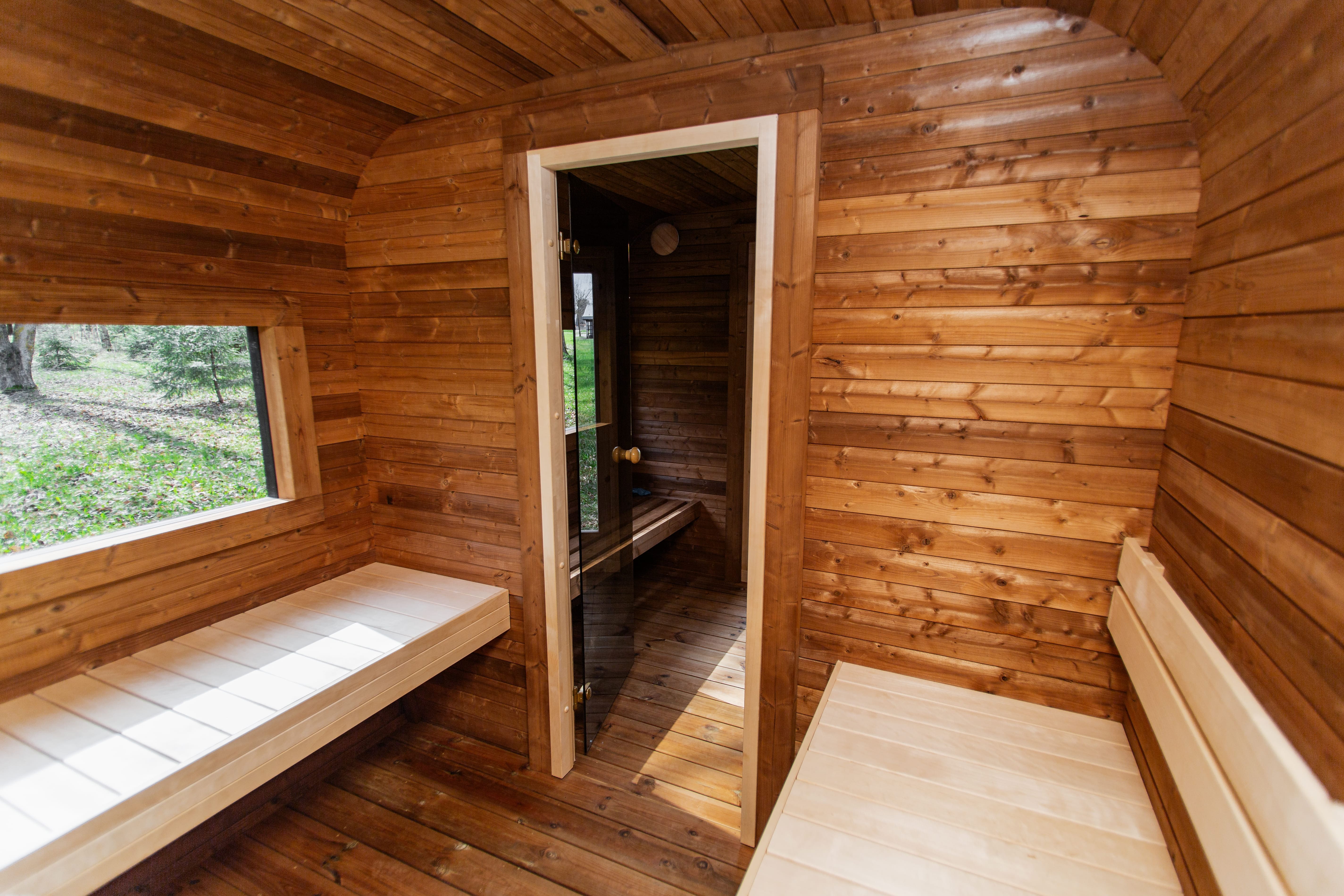 Cube sauna 4m met kleedruimte
