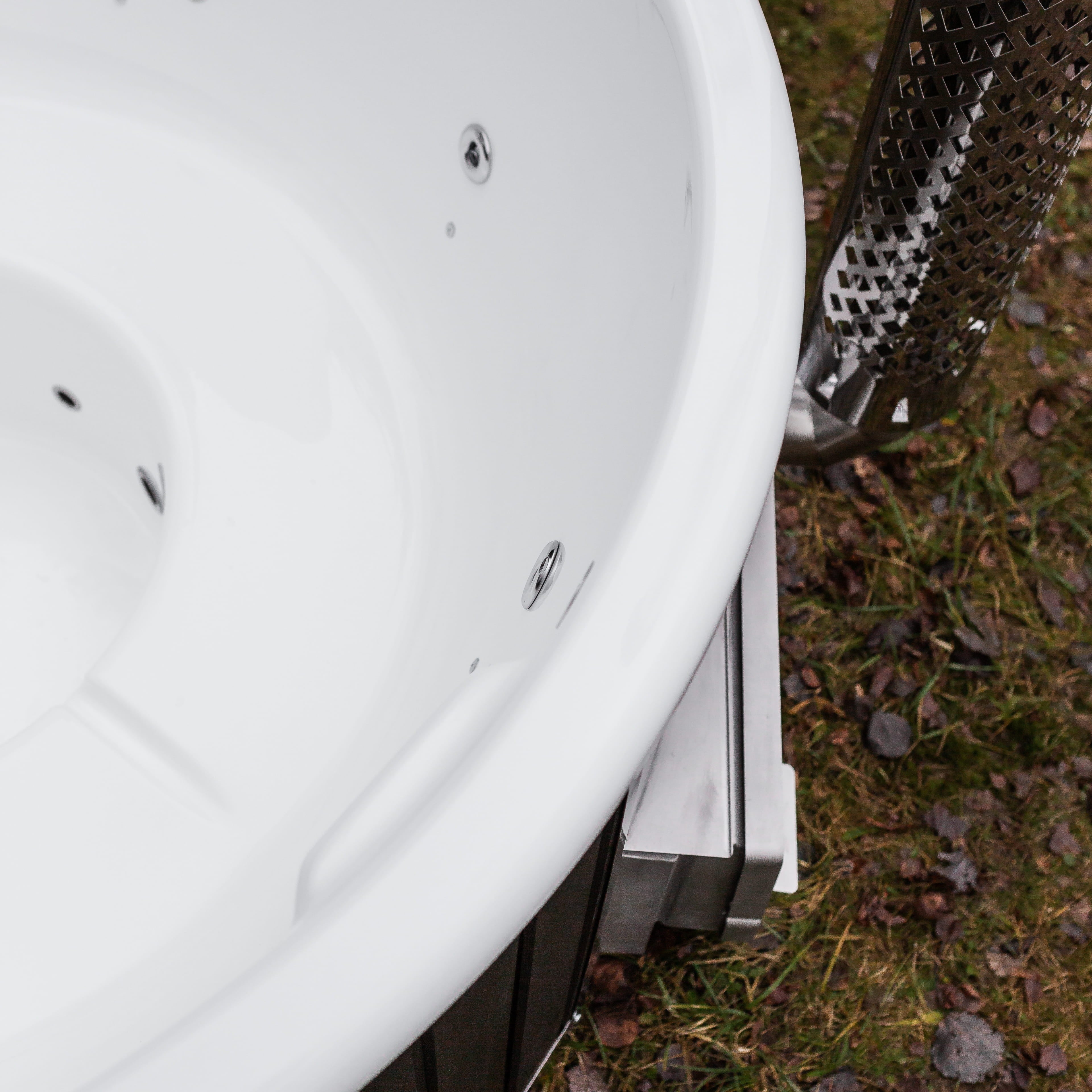 Houtgestookte hottub - interne kachel - rond