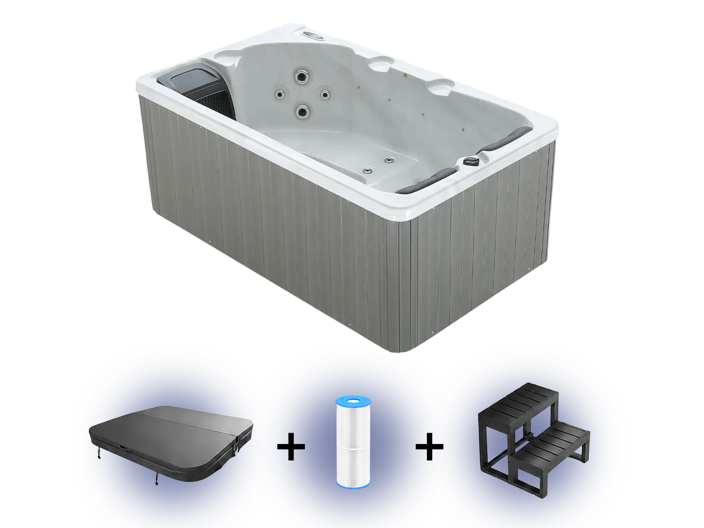 W’eau Hudson spa – compacte 3-persoons spa met twee ligplaatsen
