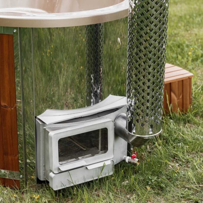 Houtgestookte hottub - interne kachel - ovaal