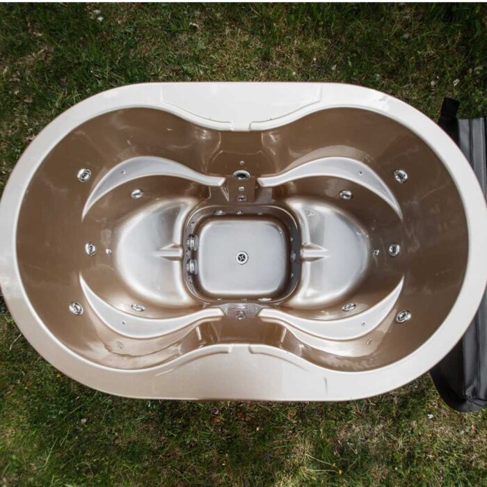 Houtgestookte hottub - interne kachel - ovaal