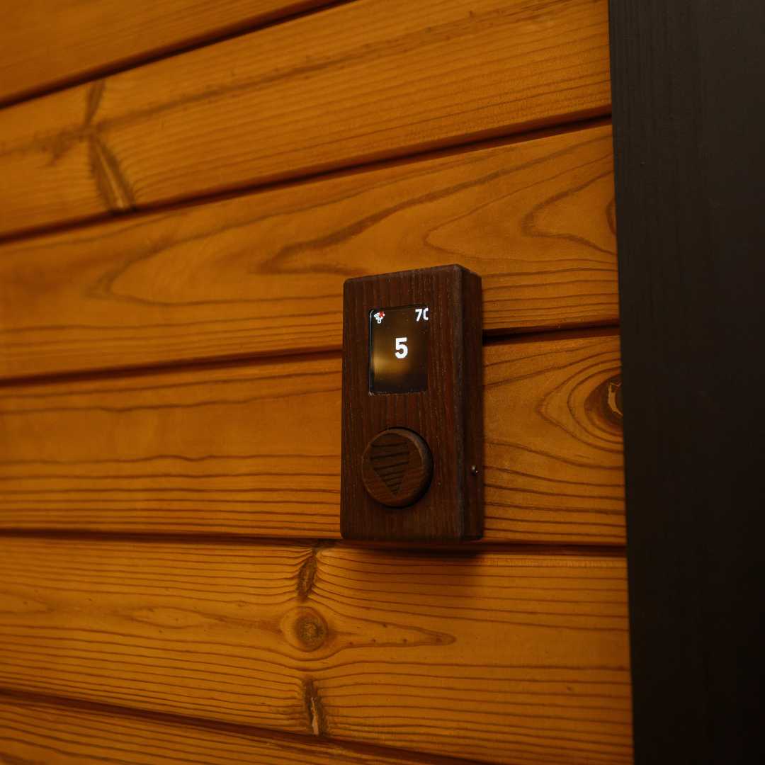 Luxe sauna buitendouche