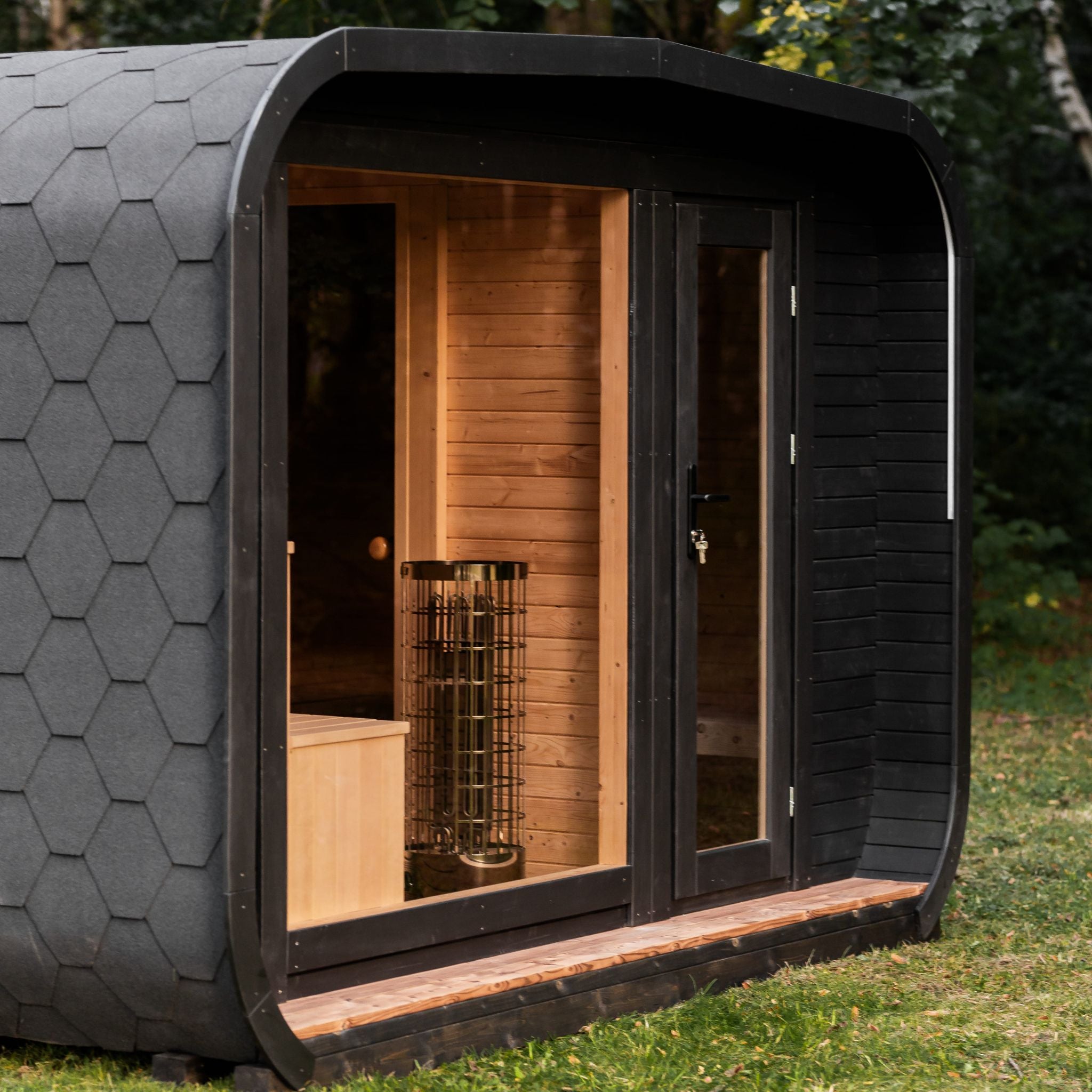 Arc Sauna met kleedruimte 245x340