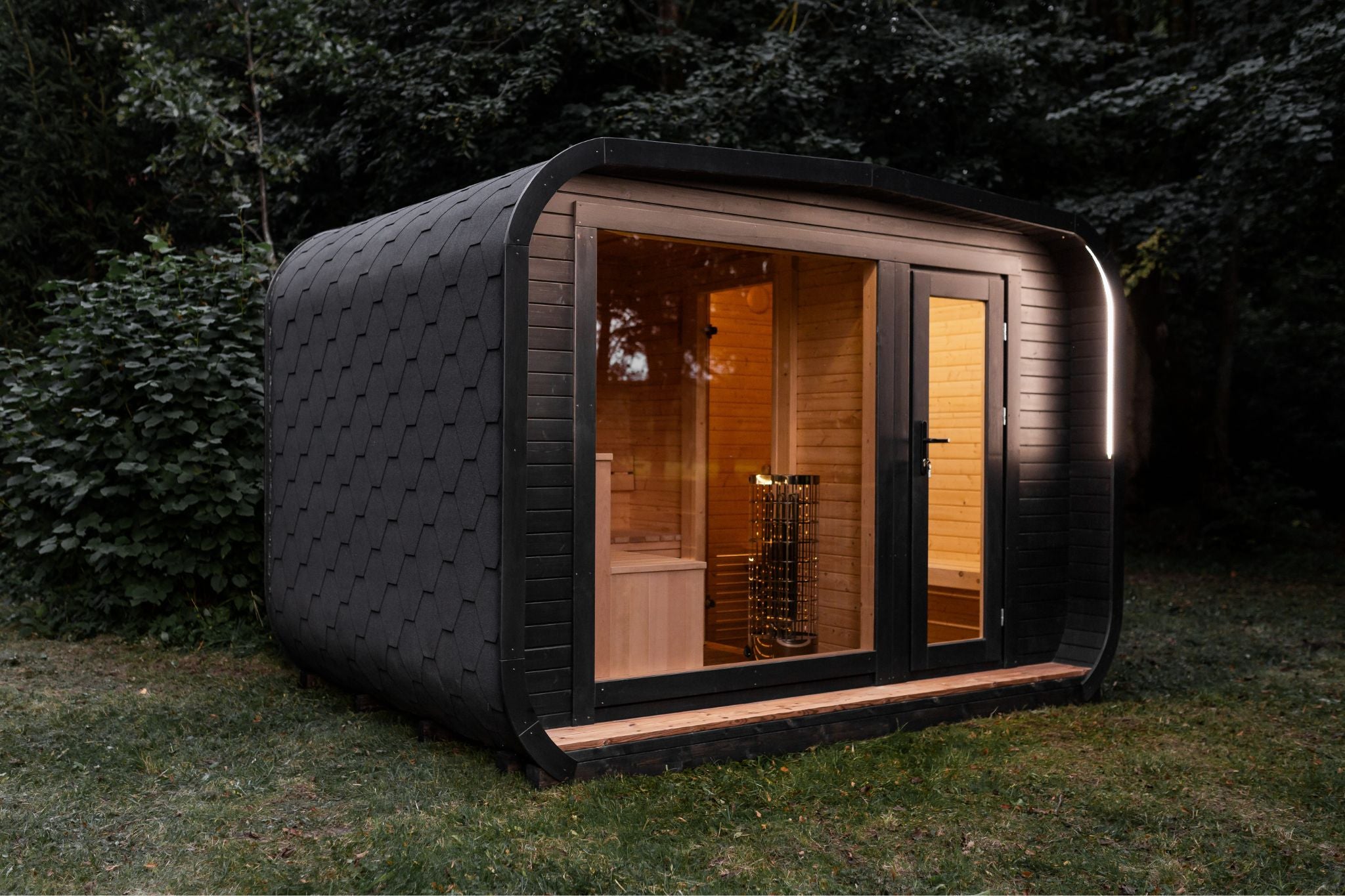Arc Sauna met kleedruimte 245x340