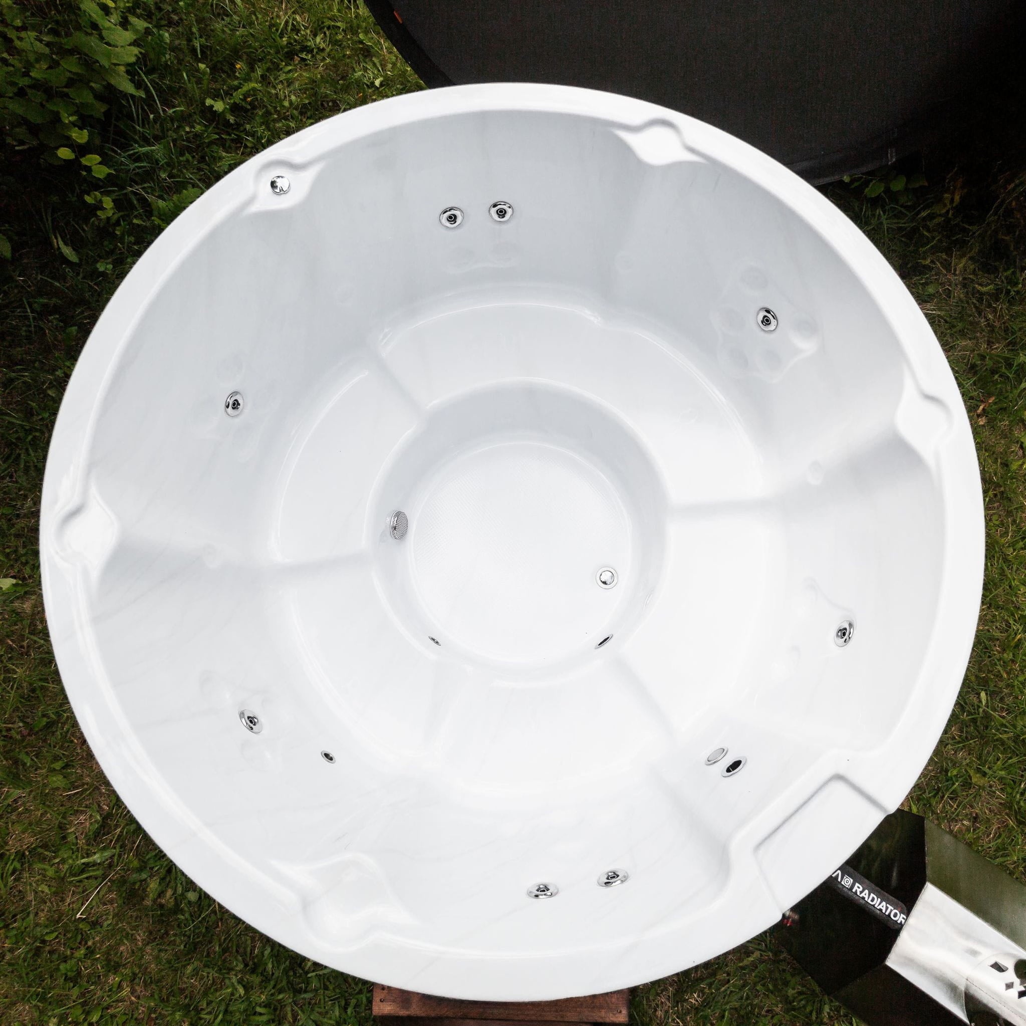 Houtgestookte hottub - externe kachel - rond