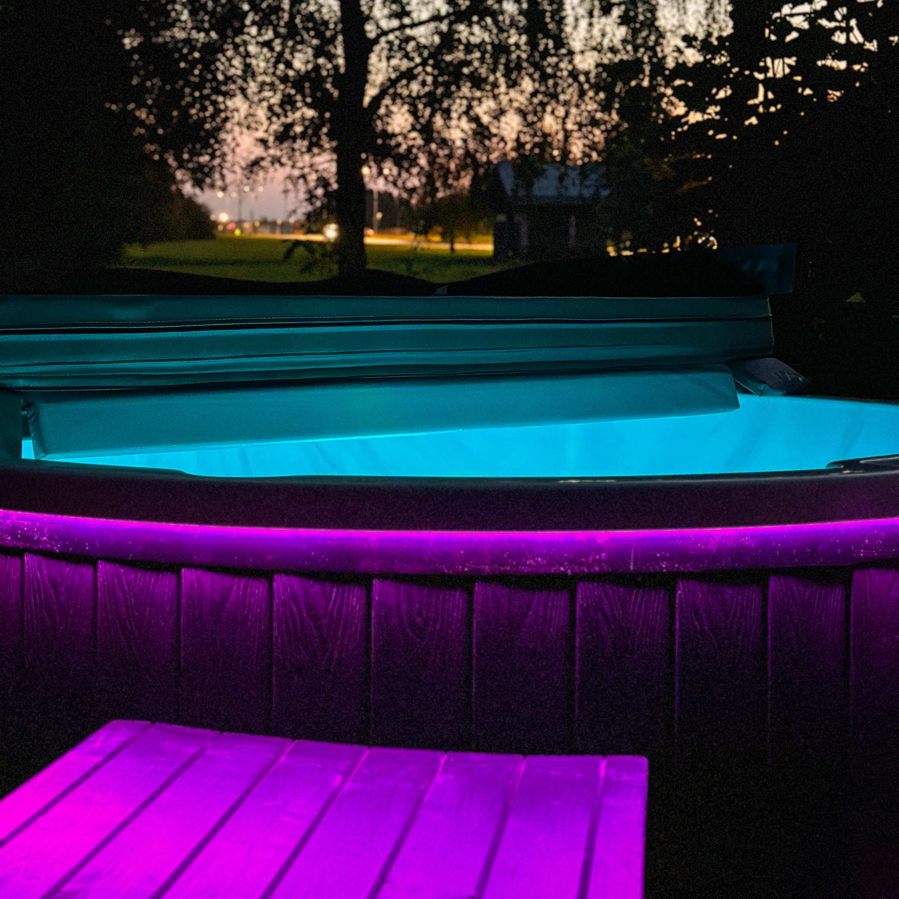 Houtgestookte hottub - externe kachel - rond
