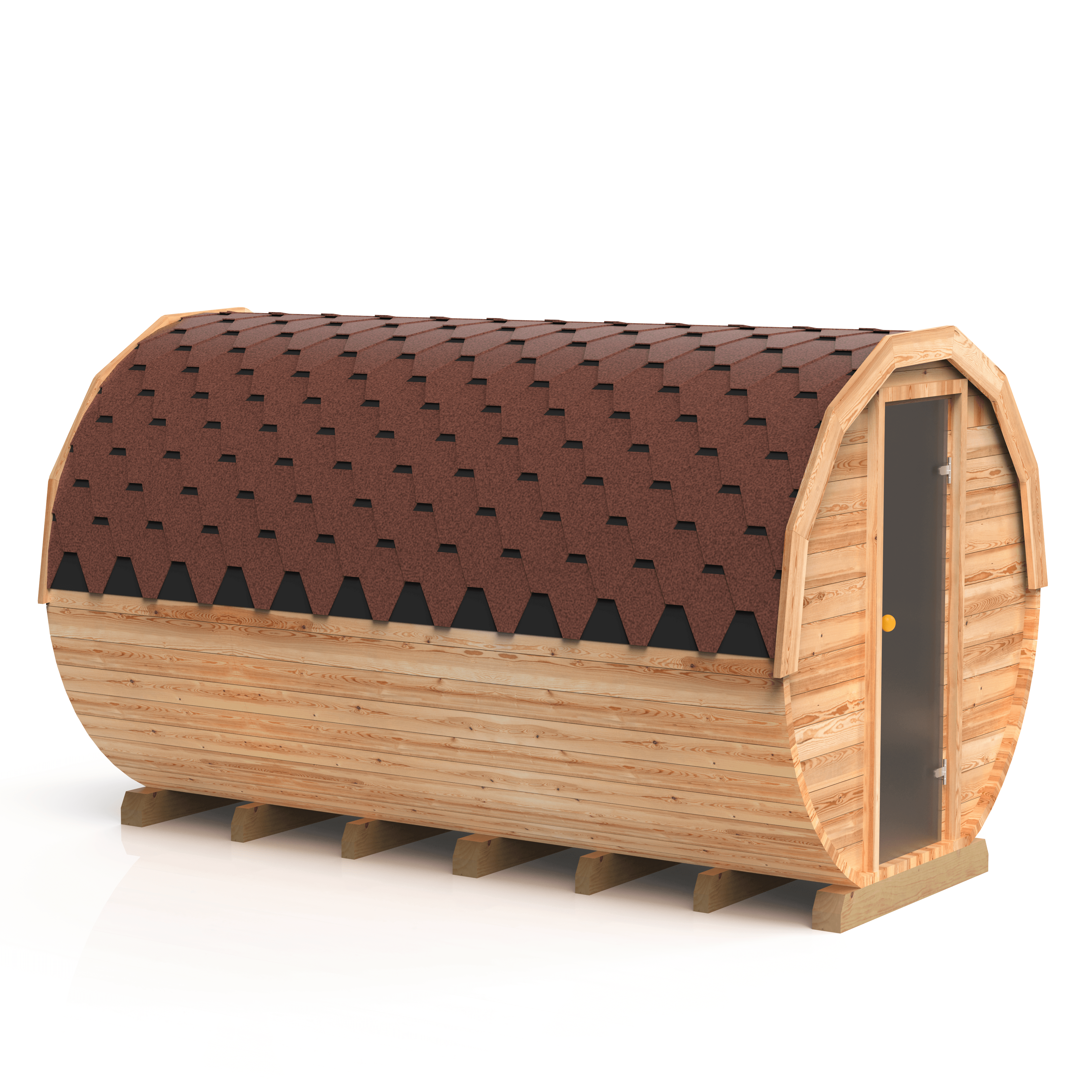 Barrelsauna 4m met kleedruimte