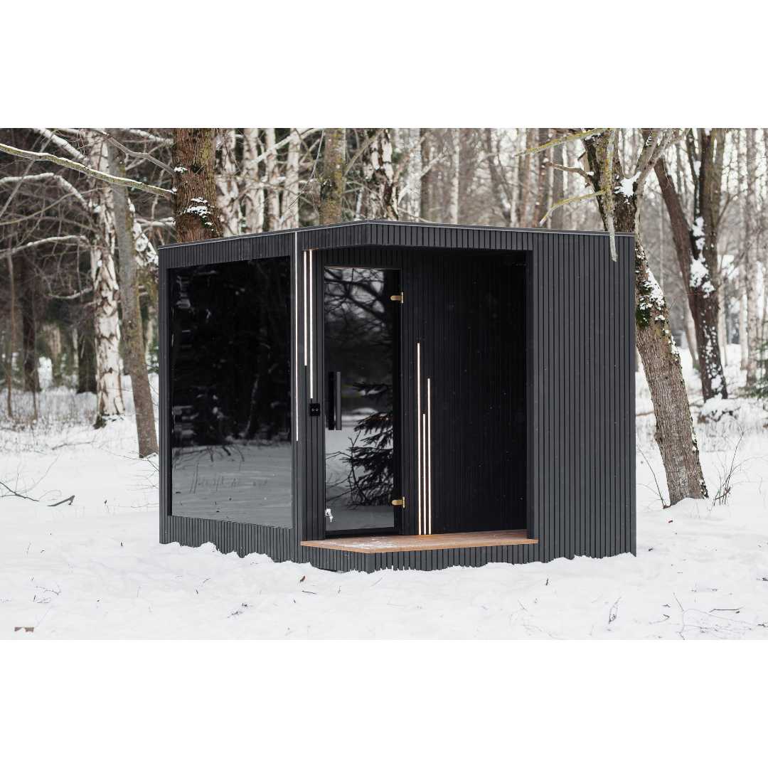 Luxe sauna buitendouche