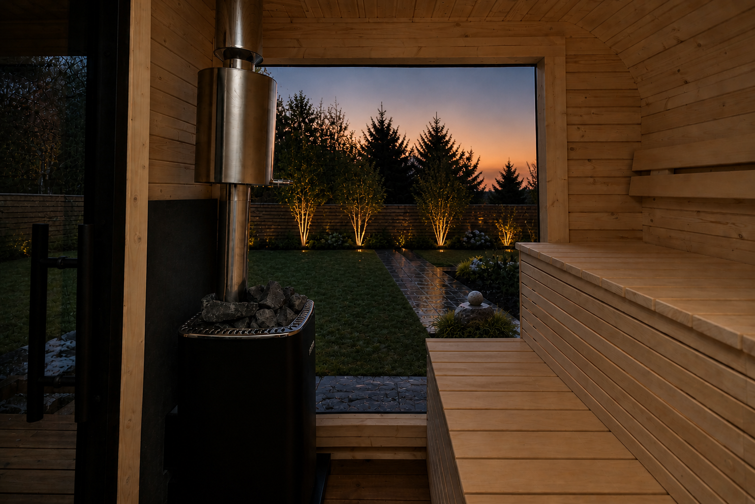 Instapklare sauna module