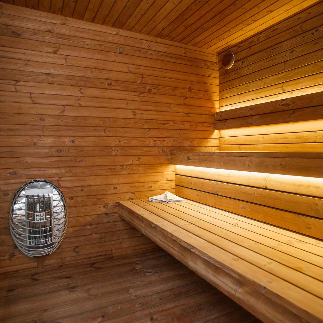 Luxe sauna buitendouche
